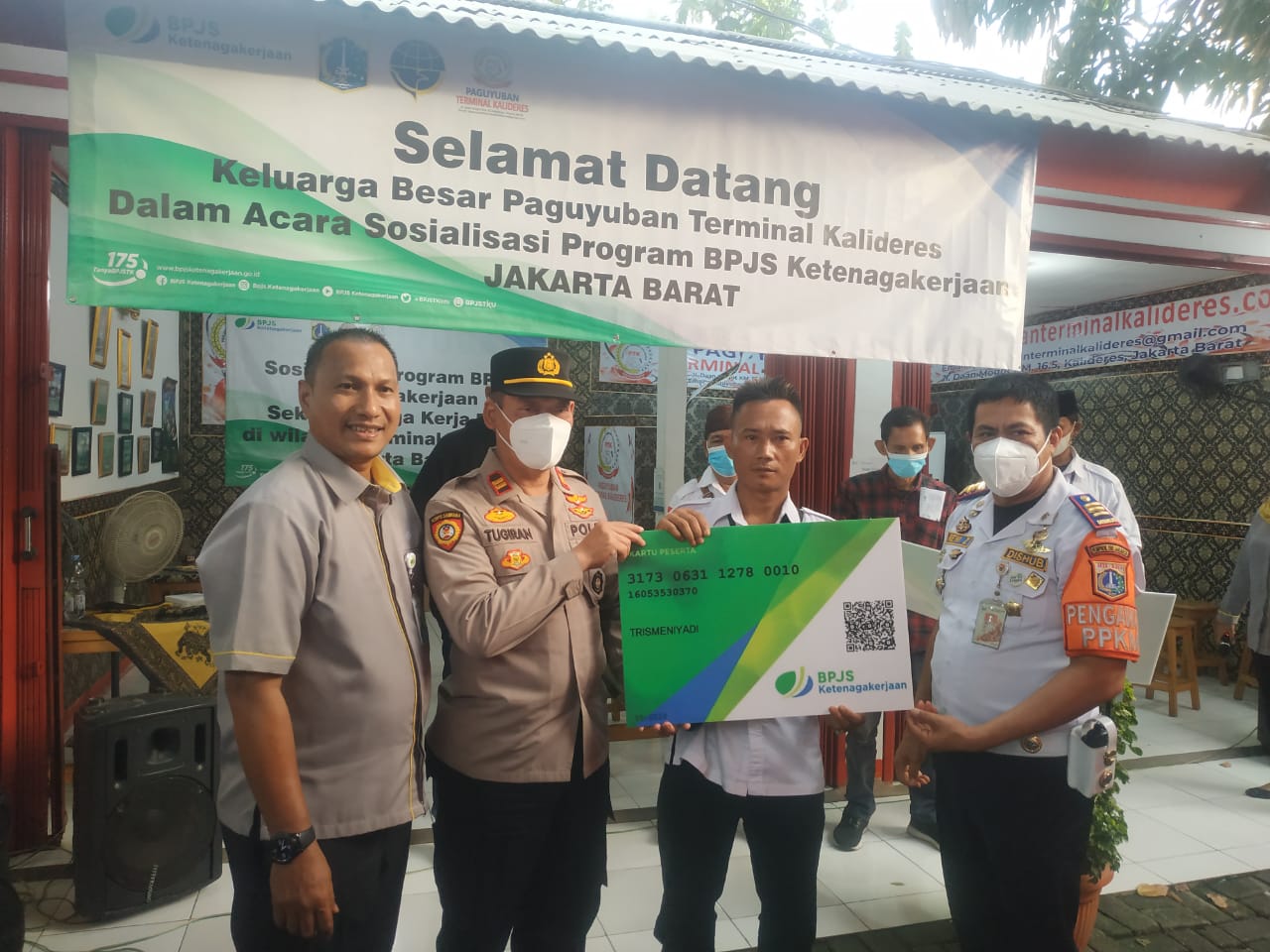 Acara Program Sosialisasi BPJS Ketenagakerjaan di Terminal Kalideres