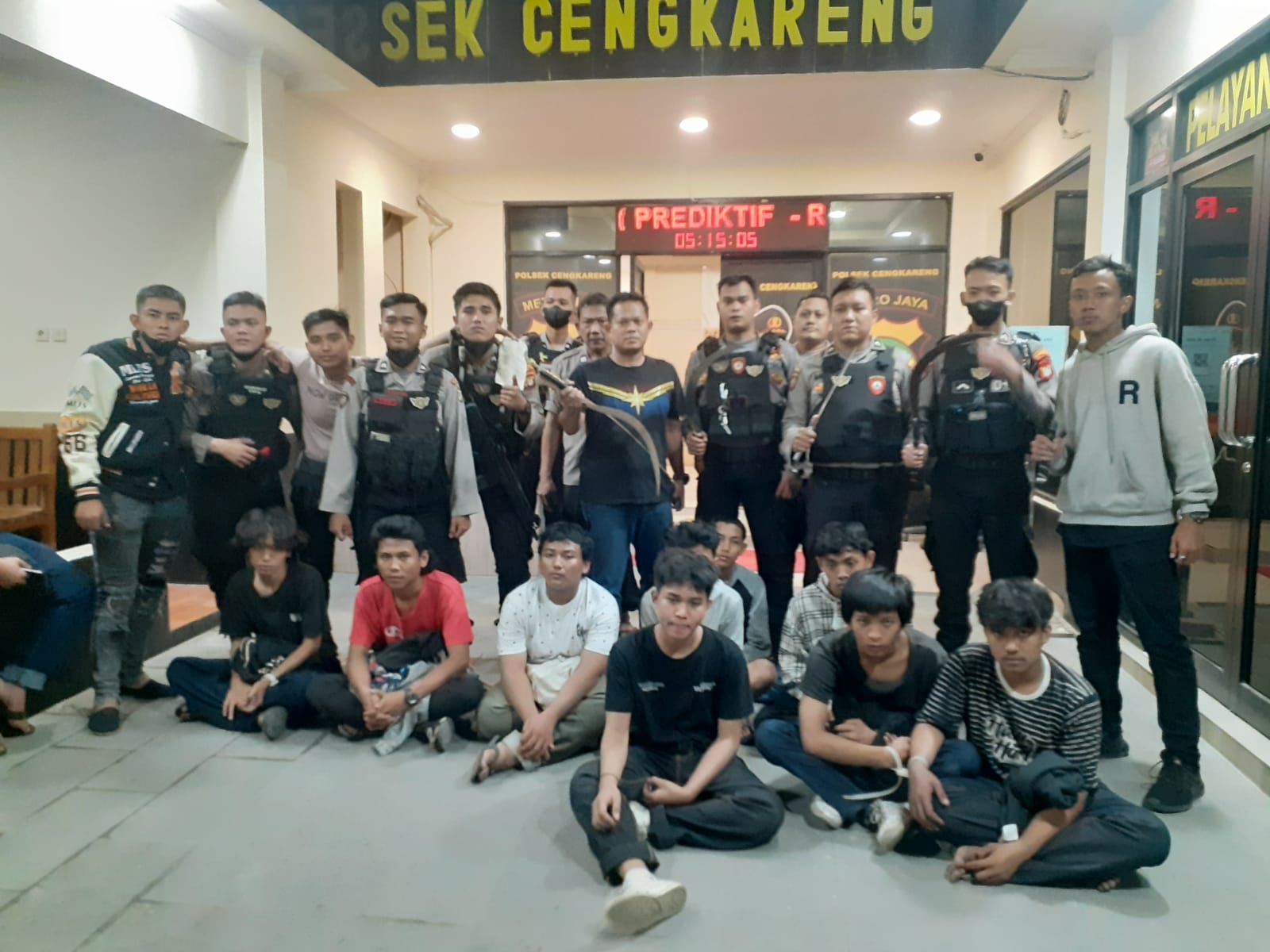 Jajaran Polsek Metro Cengkareng Lakukan Penangkapan Pelaku Tawuran