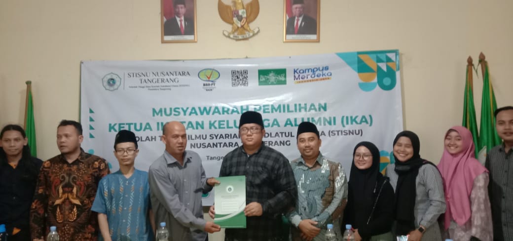 NUR ASYIK, SH TERPILIH MENJADI KETUA IKATAN KELUARGA ALUMNI STISNU