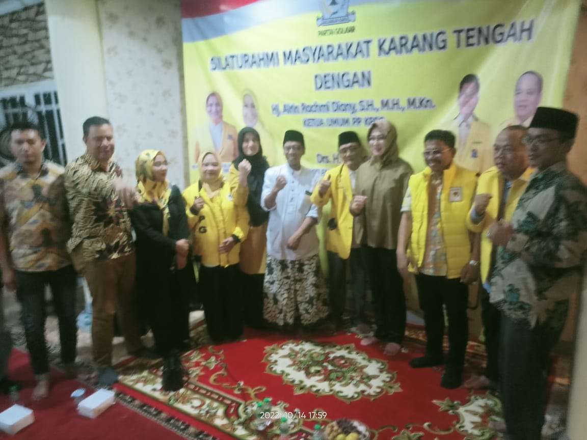 HJ AIRIN RACHMI DIANY.SH.MH.MKn DARI PARTAI GOLKAR SOSIALISASI UNTUK MENCALONKAN GUBERNUR BANTEN TAHUN 2024