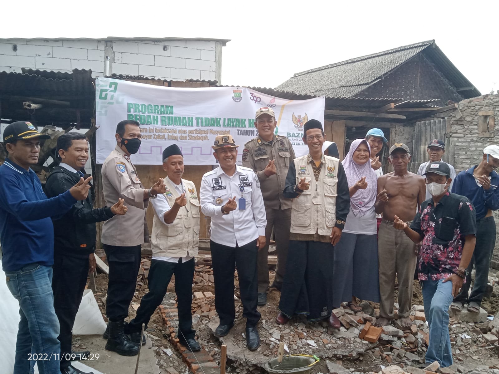 Program Bedah Rumah Baznas Kabupaten Tangerang, Sasar 2 Warga di Wilayah Kecamatan Kosambi