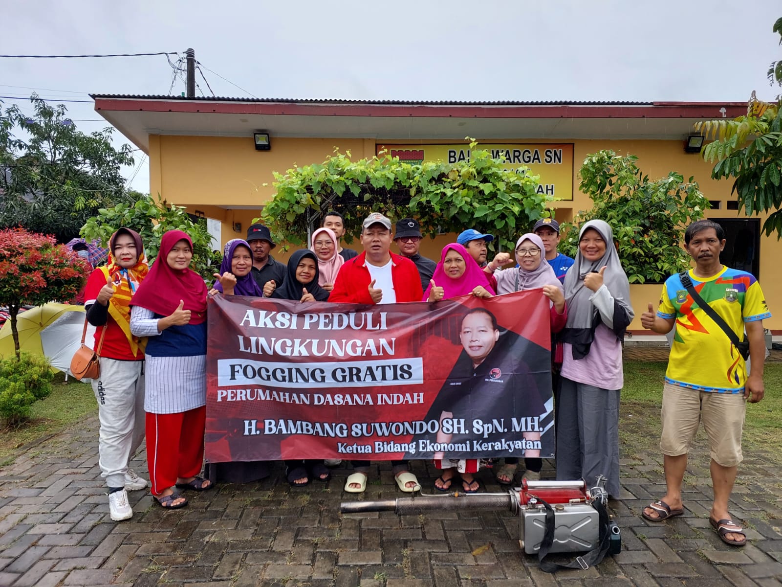 Meningkatnya Kasus DBD, Tim Aksi Peduli Lindungan Lakukan Fogging DiPerumahan Dasana Indah Tangerang