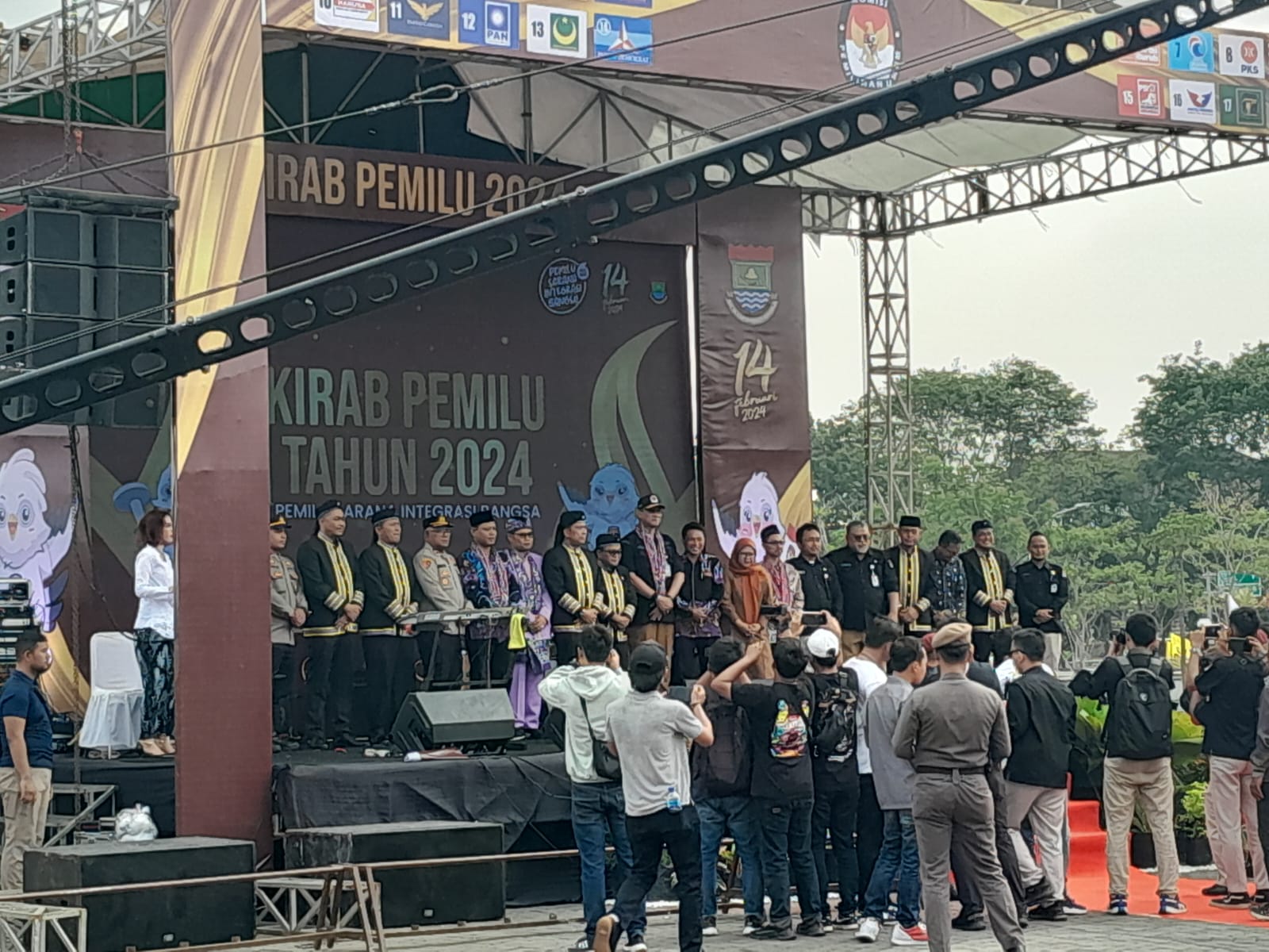 Kesbangpol Gandeng KPU Kabupaten Tangerang Sukseskan Kirab Pemilu 2024