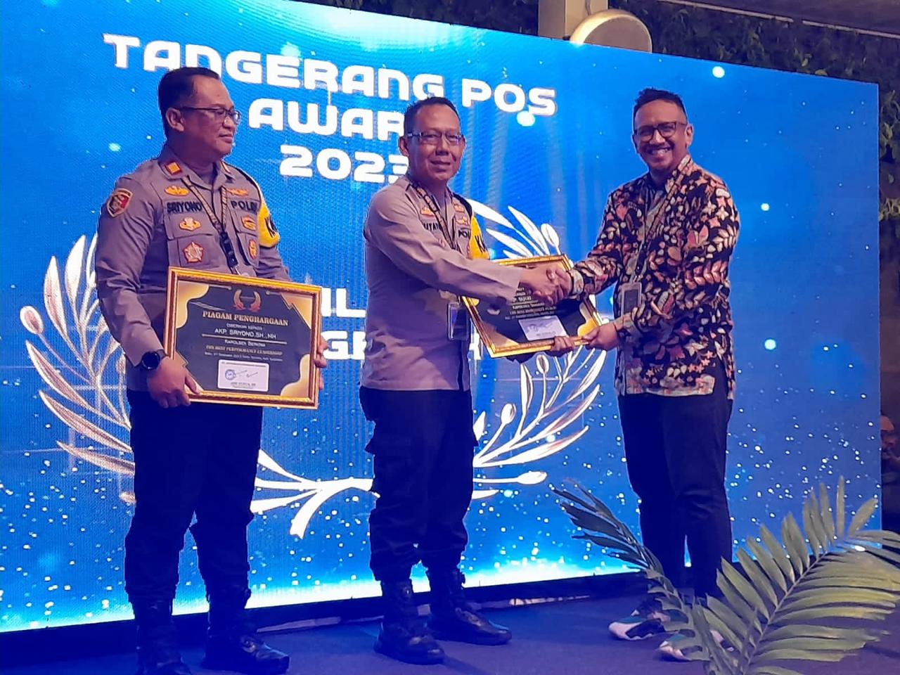 2 Kapolsek Raih Penghargaan Tangerangpos Award 2023, Ini Pesan Kapolres Metro Tangerang Kota