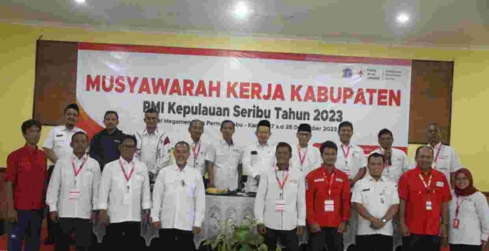 Wakil Bupati Membuka Muker PMI Kabupaten Kepulauan Seribu