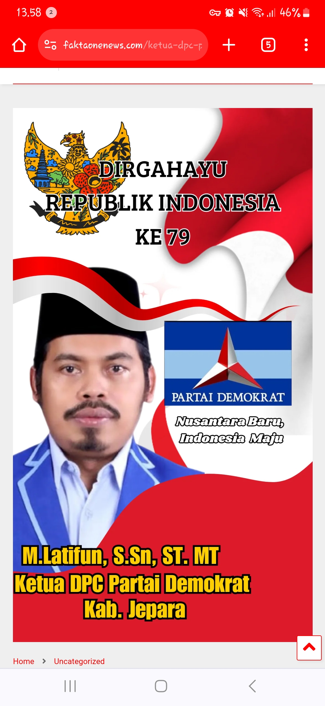 Ketua DPC Partai Demokrat Kab. Jepara