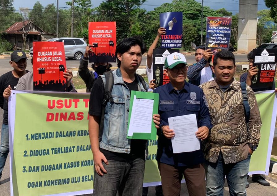 Forum Kerukunan Mahasiswa Palembang (FKM-P) Tuntut Penyelidikan Mantan PLT/PLH Kadisdik Sumsel