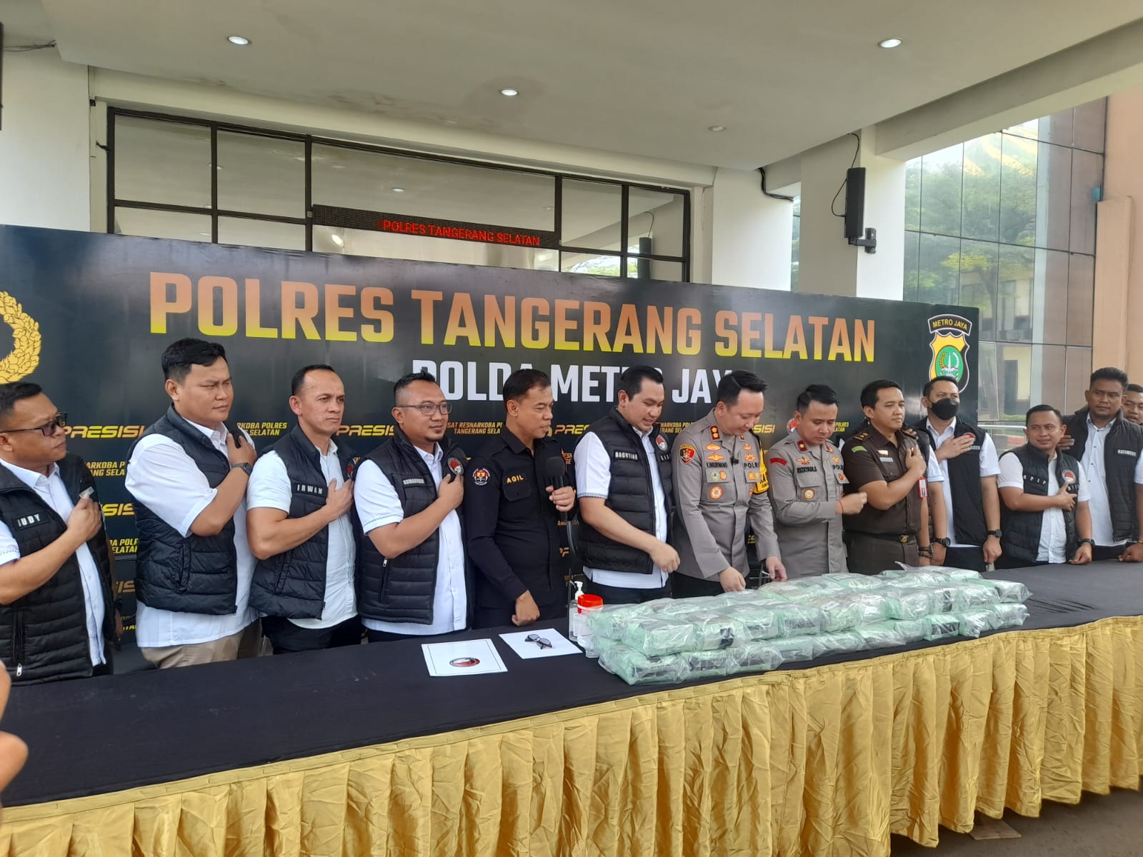 Polres Tangsel Kembali Ungkap Kasus Narkotika, Kali Ini Sita 40,2 Kg Sabu