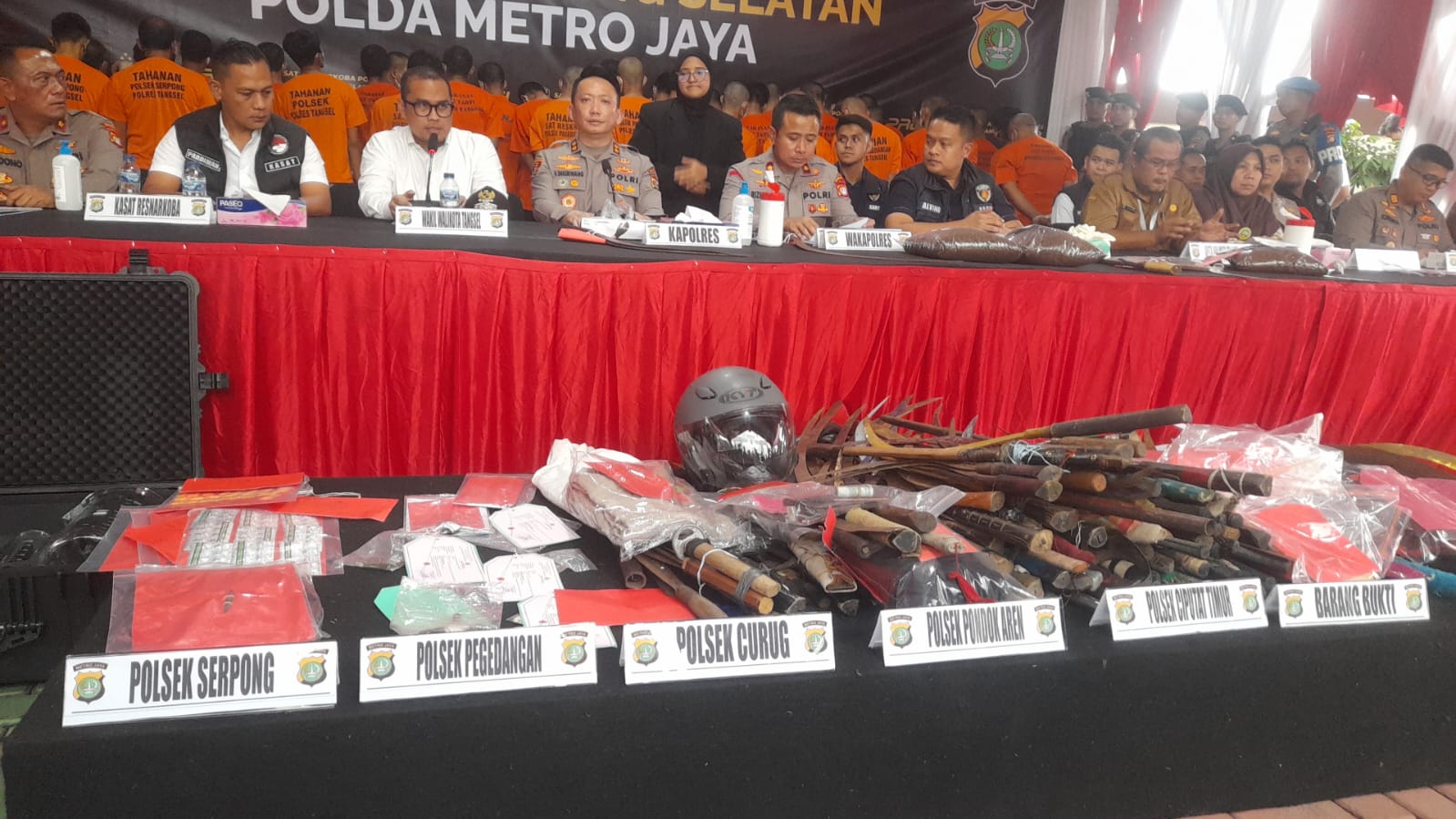 Polres Tangsel Berhasil Ungkap Kasus-Kasus Kejahatan Di Wilayah Hukum polsek- Polsek