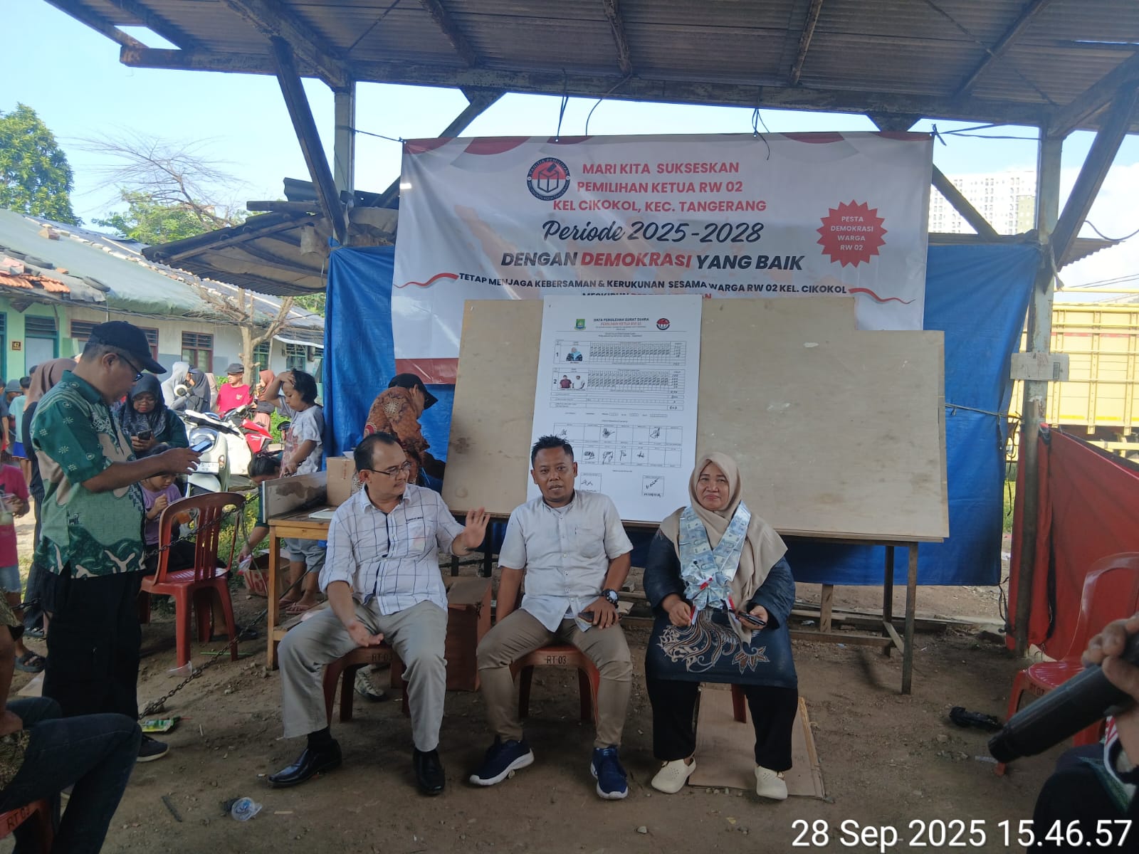 Warga RW 02 Cikokol Gelar Pemilihan Ketua RW Secara Demokratis dan Kondusif