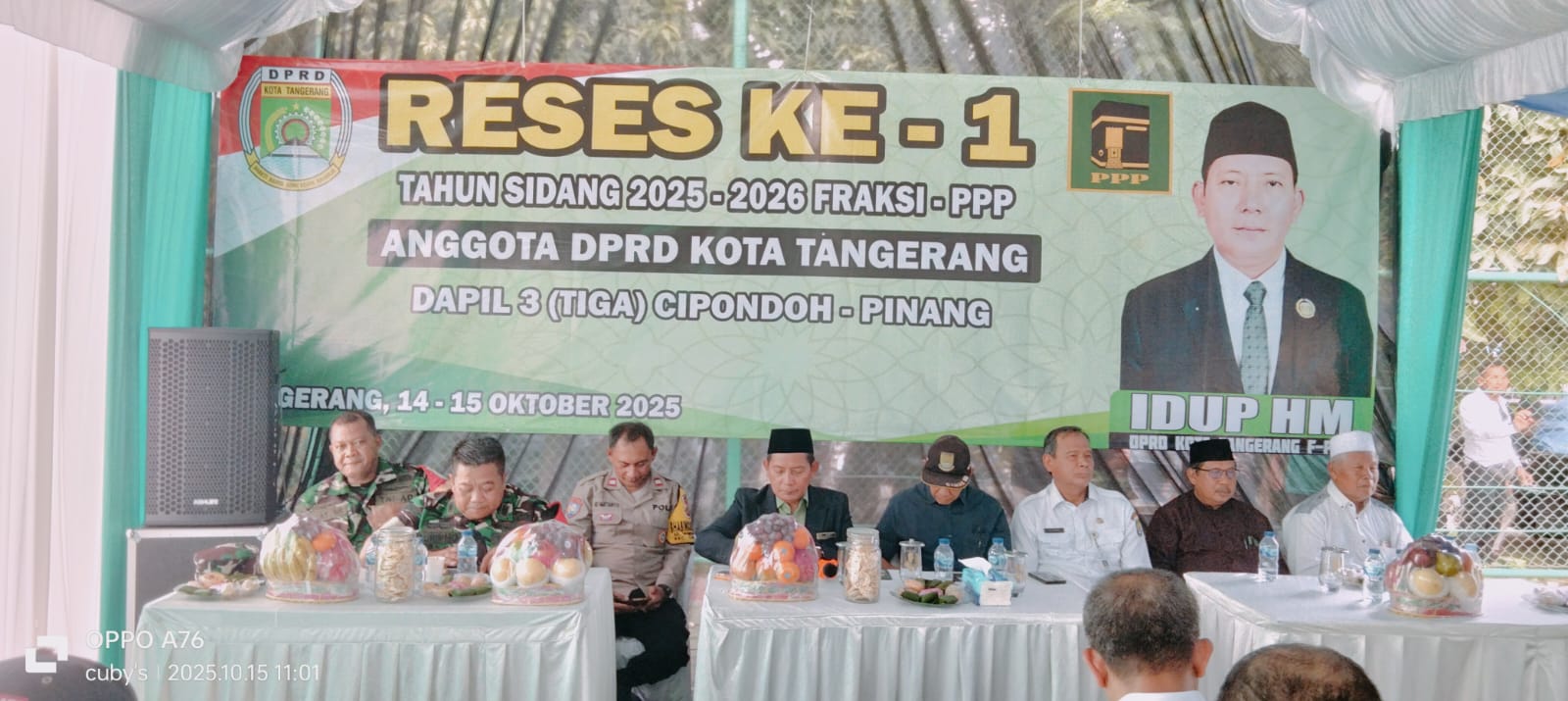 Anggota DPRD Dapil 3 dari PPP Gelar Reses di Cipondoh Makmur, Serap Aspirasi Warga untuk Tahun 2025–2026