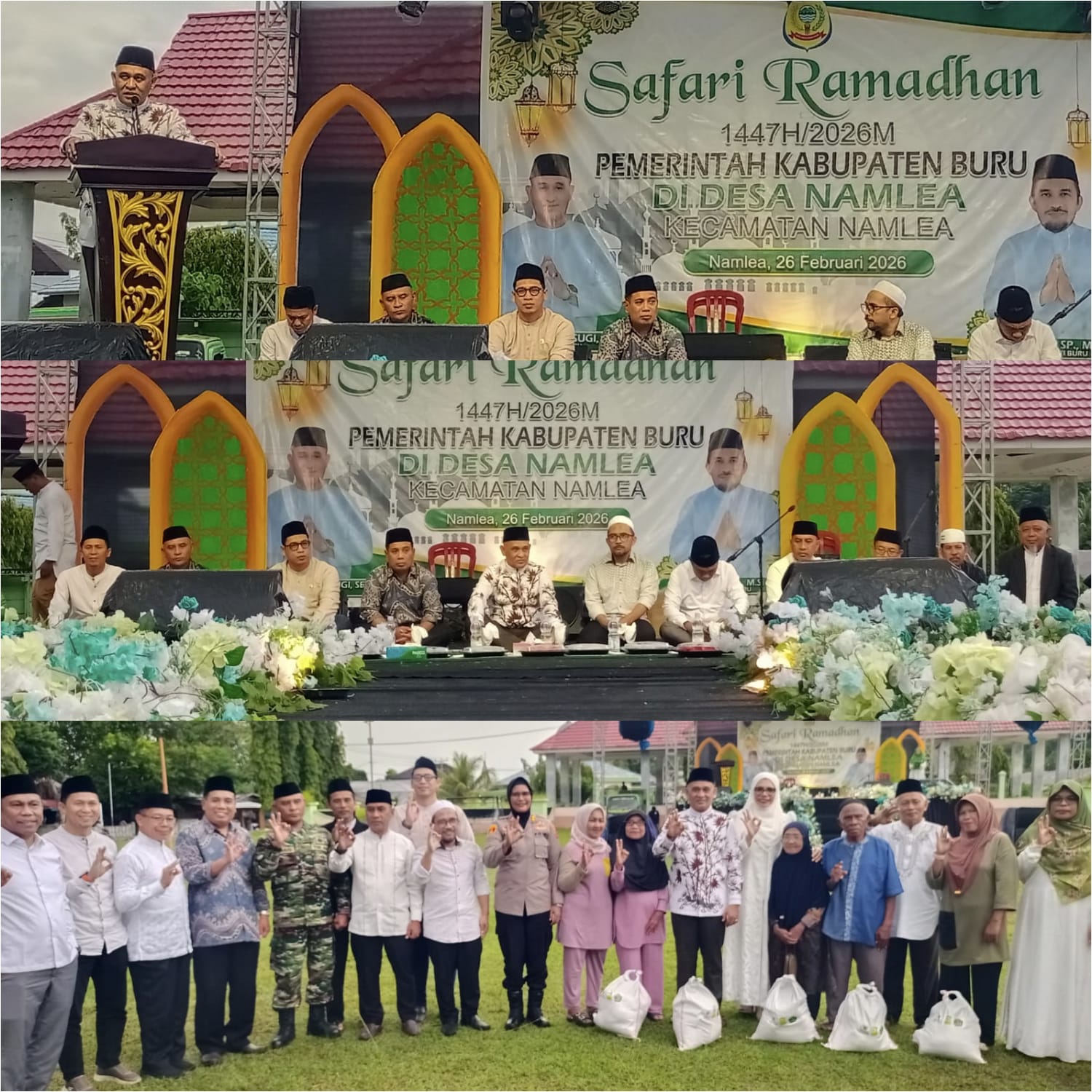 SAFARI RAMADHAN 1447 H/2026 PEMKAB BURU PERKUAT UKHUWAH DAN KEPEDULIAN SOSIAL DI DESA NAMLEA