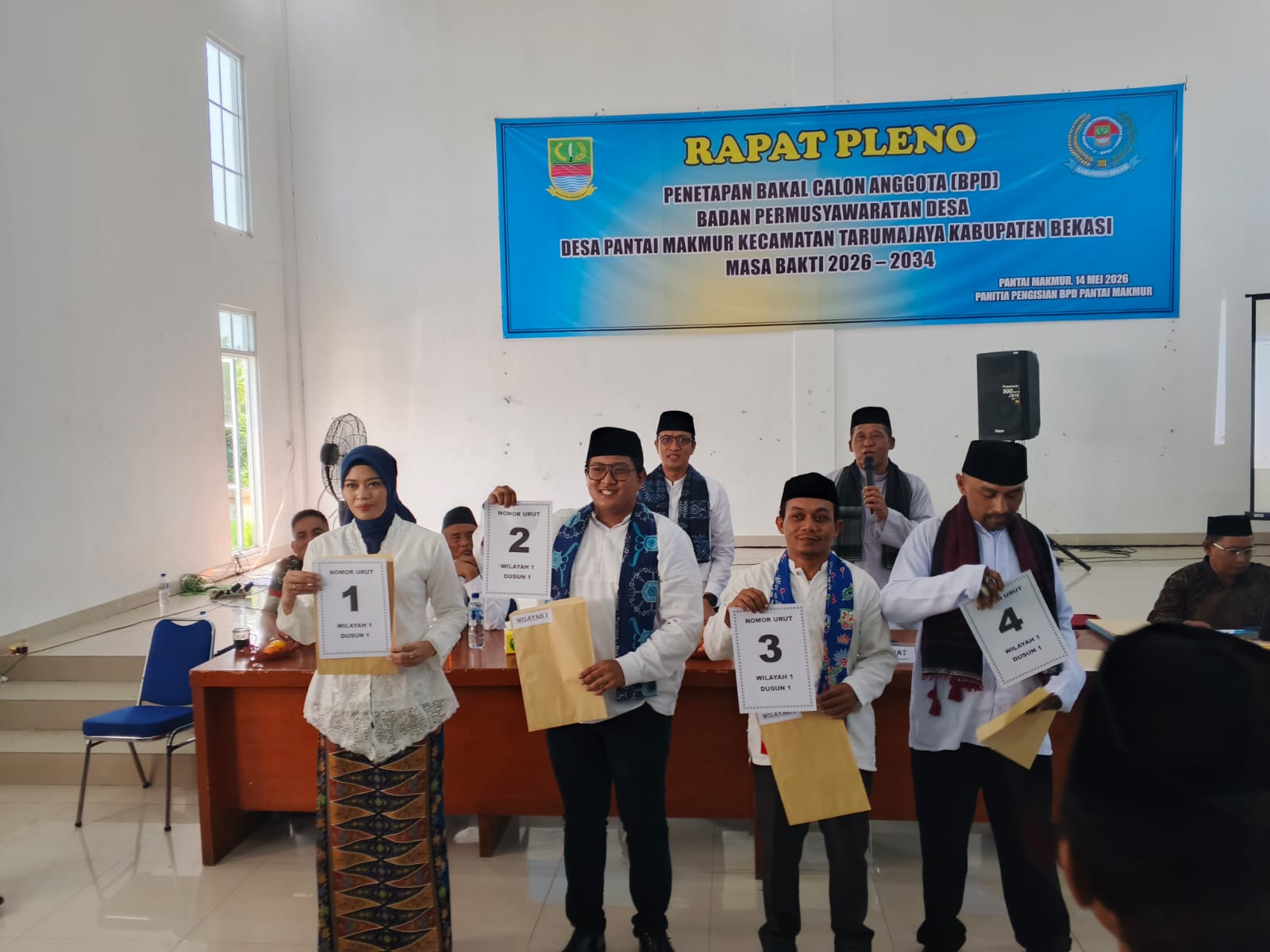 Panitia BPD Desa Pantai Makmur Gelar Pengambilan Nomor Urut, Bang Rivai Siap Perjuangkan Aspirasi Warga